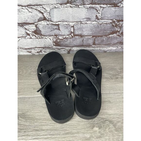 Teva Black Leather Universal Straps Hiking Sandals Women’s Sz 9M US/40EU 1011501 - Picture 7 of 16